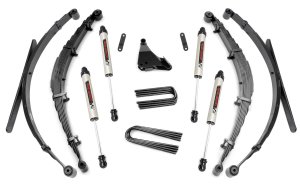 Ford F-350 Super Duty Suspension Lift Kit - Front + Rear - Rough Country - 4 Inch Lift Kit | Rear Springs | V2 - '99-'04 Ford F-350 Super Duty Suspension Lift Kit - Front + Rear - Rough Country - 4 Inch Lift Kit | Rear Springs | V2 - '99-'04